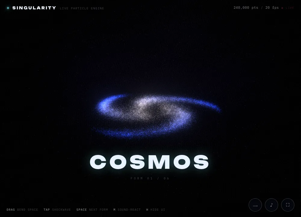 Singularity particle universe preview